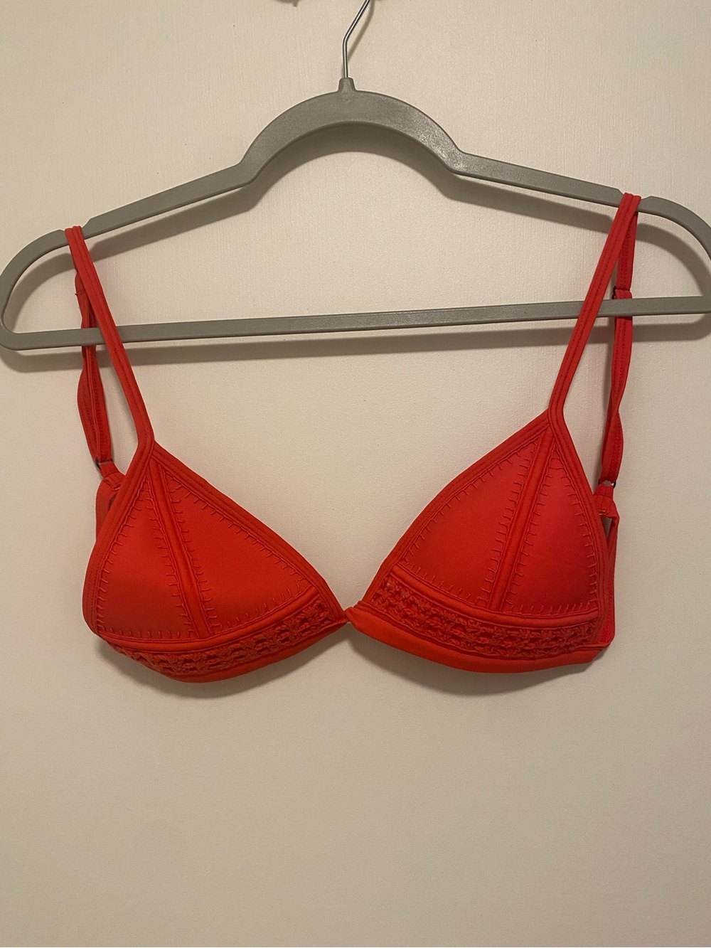 Triangl Red Gigi Bikini Top Small